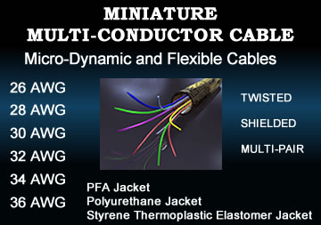Miniature Multi-Conductor Cable 26-36 AWG